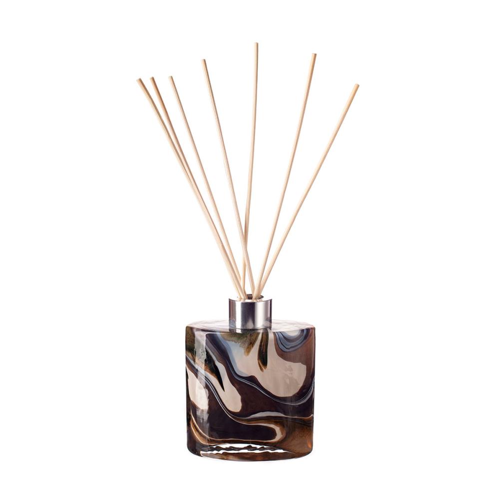 Amelia Art Glass Earth Stone Small Ellipse Cylinder Reed Diffuser  £16.19